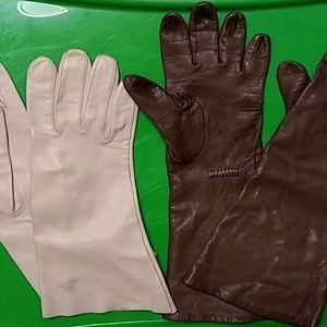 Pair of vintage kid leather driving gloves